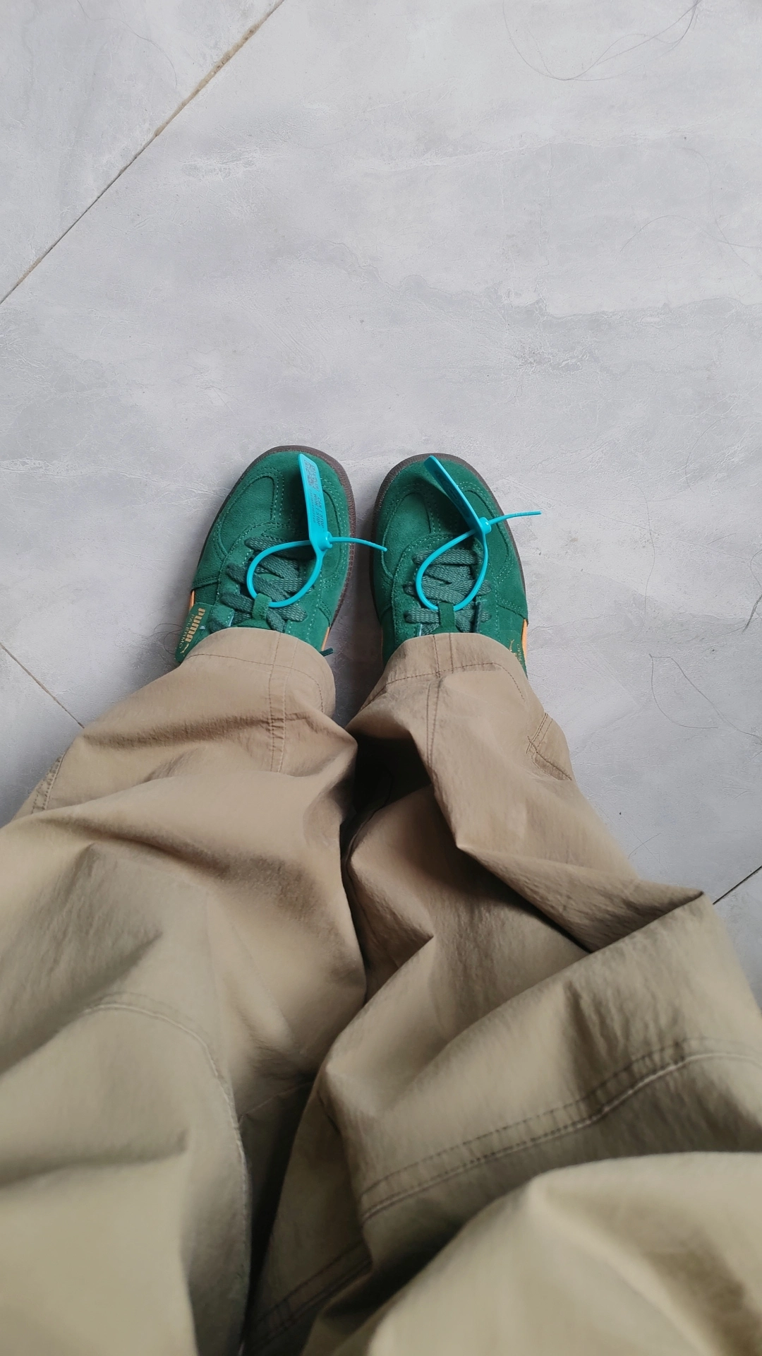 custom review-PUMA Palermo Легкий Top с Покрытием Низкие Кроссовки для Скейтбординга Унисекс Зеленые