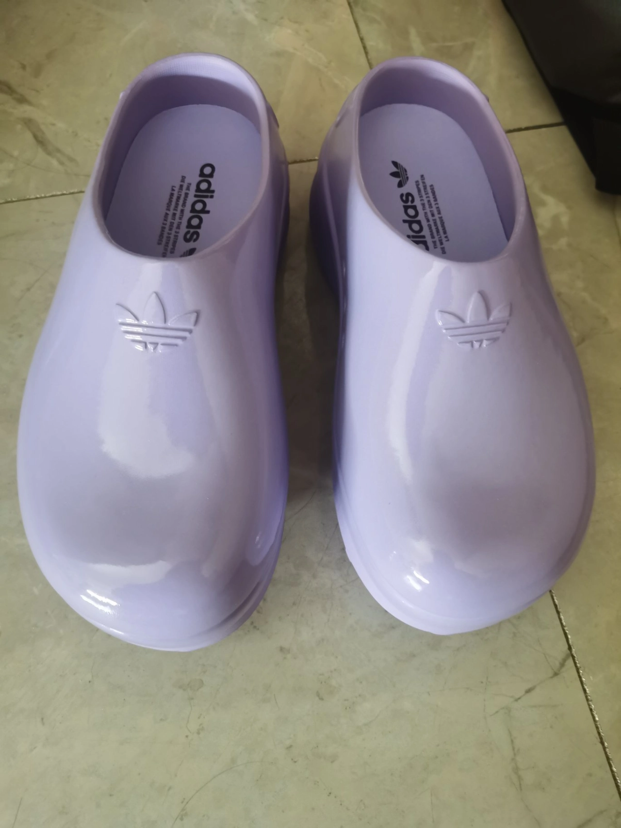 custom review-Adidas Originals AdiFOM Stan Smith Mule противоскользящие домашние тапочки женские фиолетовые