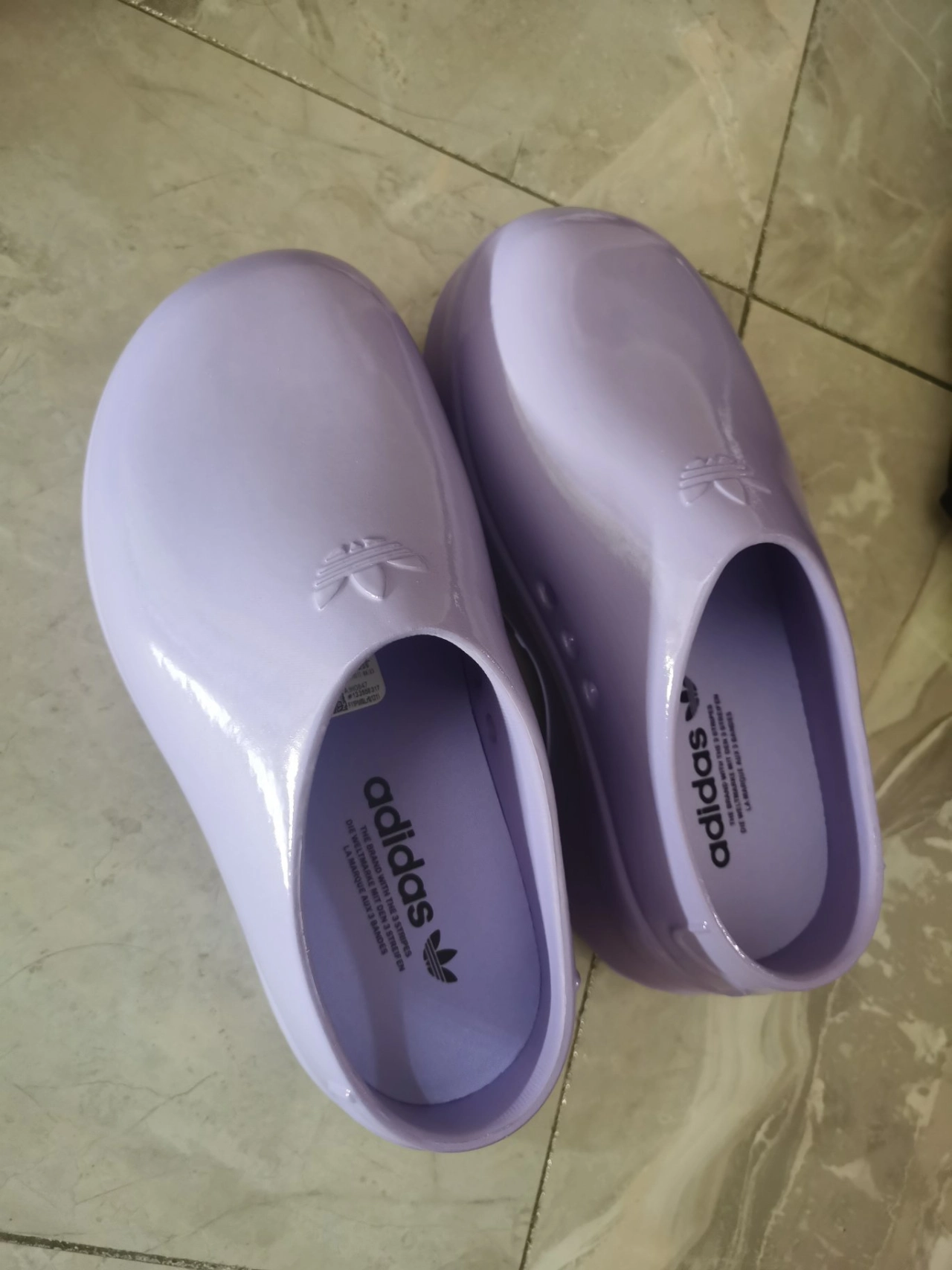custom review-Adidas Originals AdiFOM Stan Smith Mule противоскользящие домашние тапочки женские фиолетовые