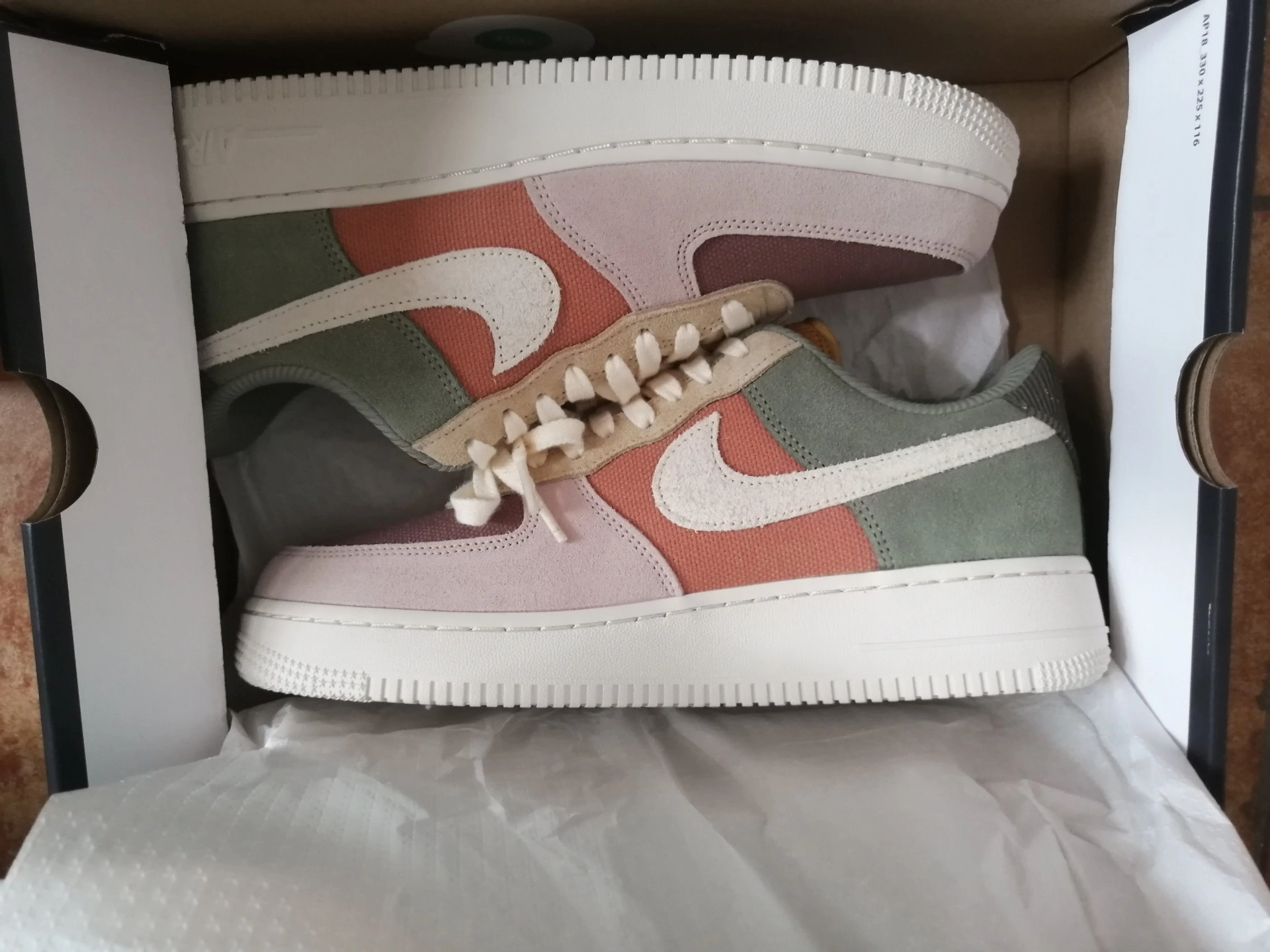 custom review-Nike Air FORCE 1 Low Топ Скейтборд Кроссовки Женские Красный Зеленый