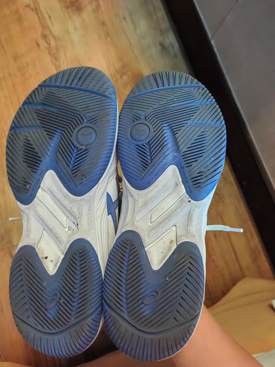 custom review-Asics Gel Court Hunter 3 Амортизация Износостойкая Низкая Обувь для Бадминтона Женская Белая Фиолетовая