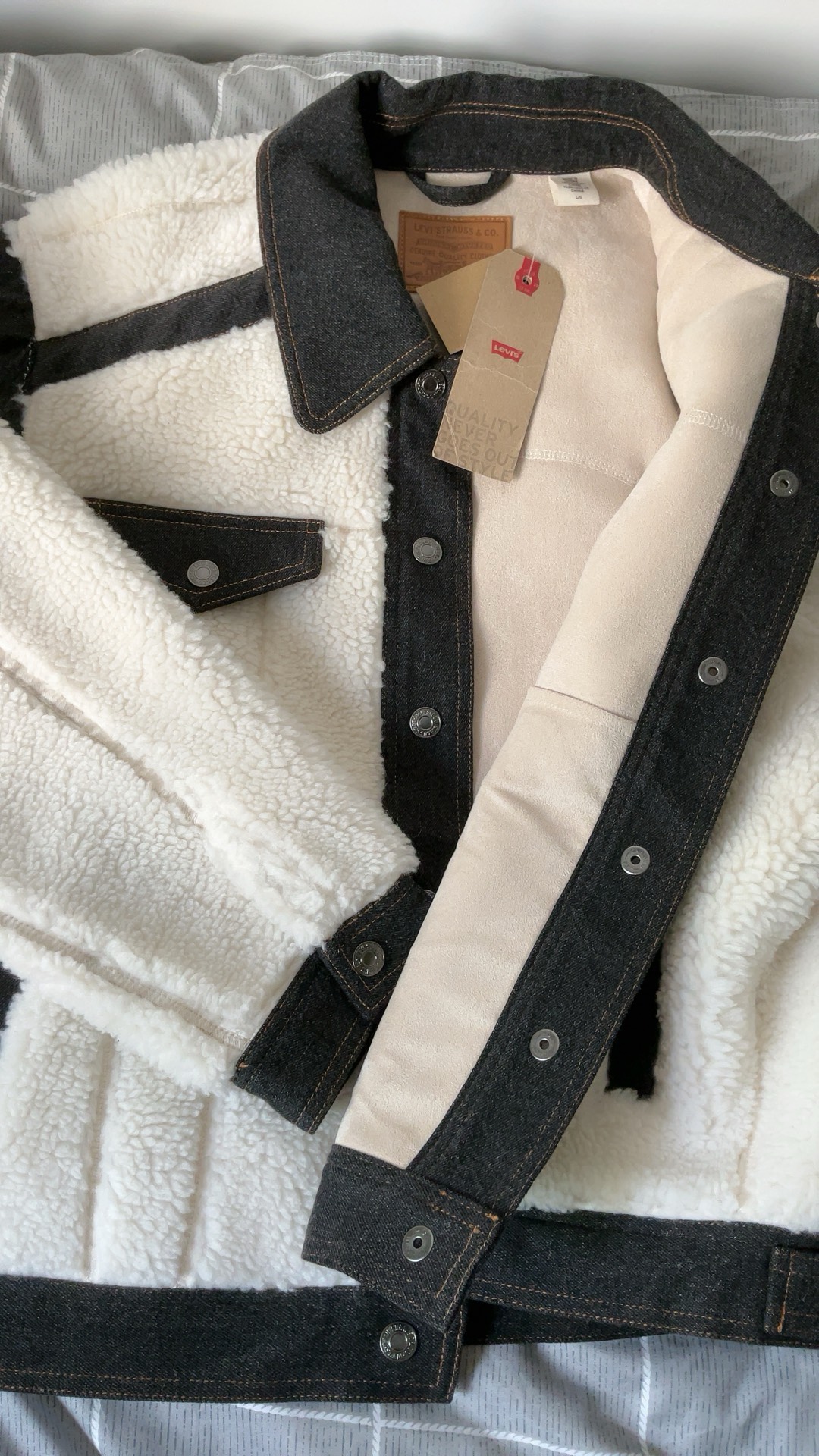 custom review-Levis Белые Женские Куртки