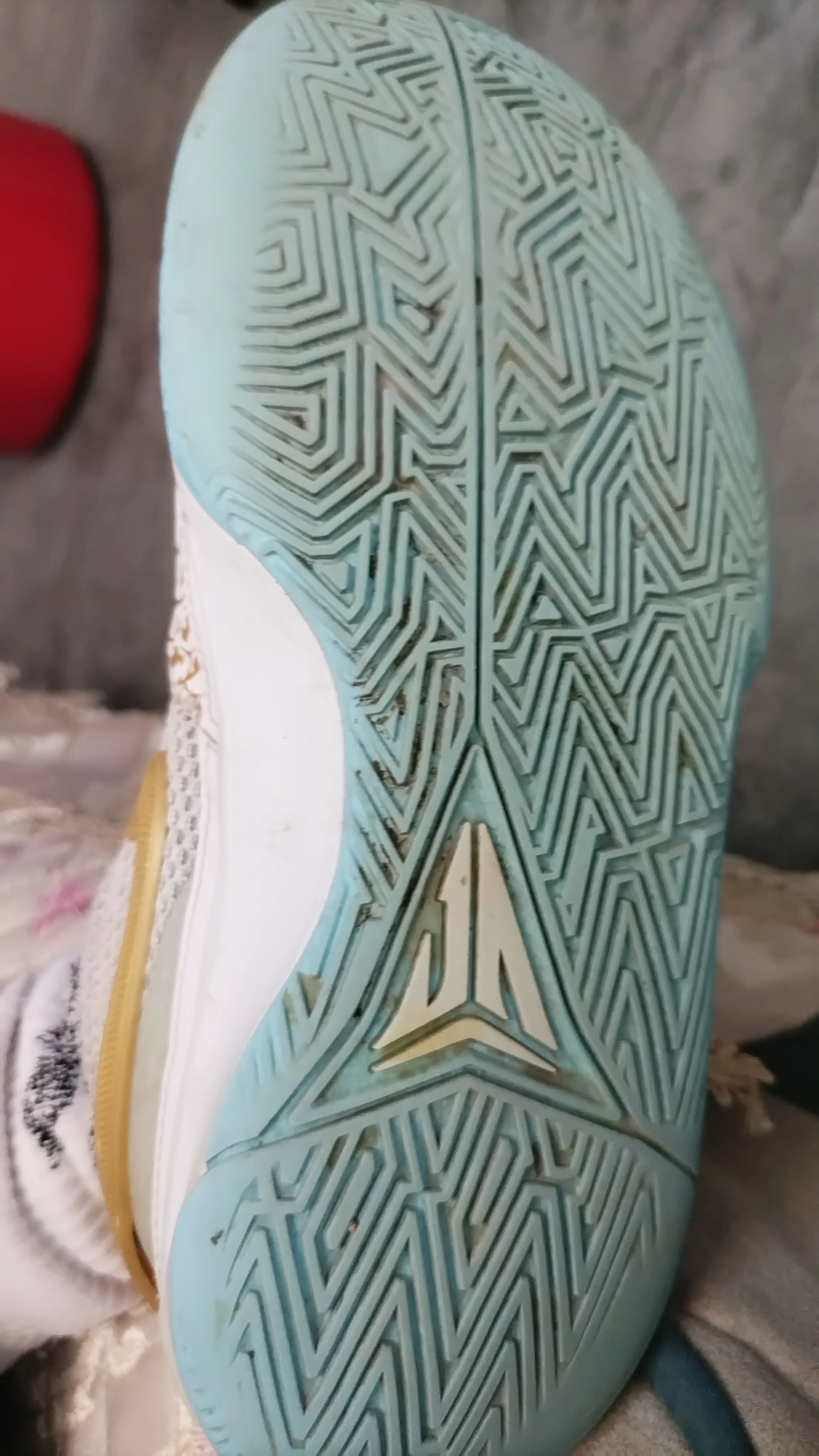 custom review-nike Ja 1 Ja Morant 1 Устойчивый к истиранию Баланс Низкий Топ Детские Баскетбольные кроссовки Белый Синий