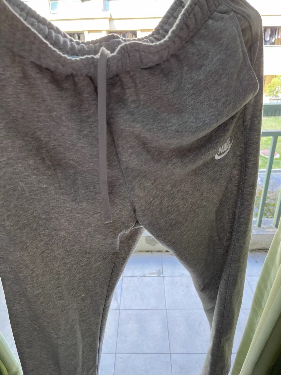 custom review-Nike Sportswear Вязаные тренировочные штаны мужские серые