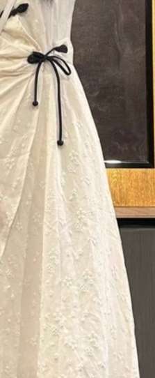 custom review-CHICCLO Короткий рукав Платье Женское Абрикосовое