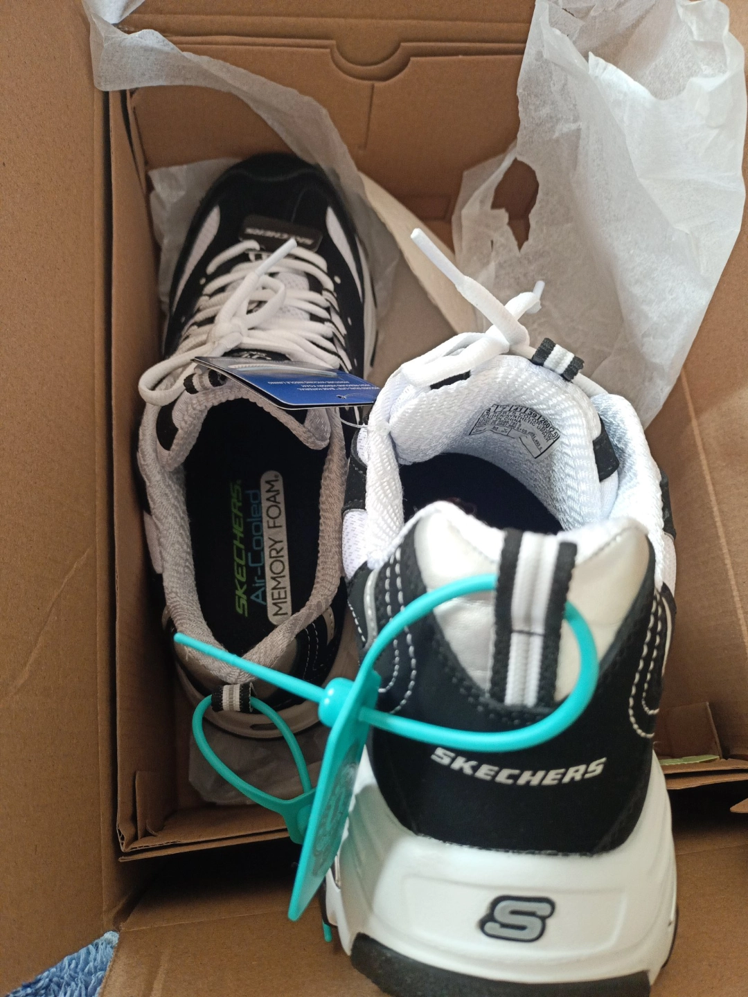 custom review-Skechers D'LITES 1,0 Дышащий Легкий Увеличение Высоты Низкий Топ Кроссовки Мужские Белый Черный