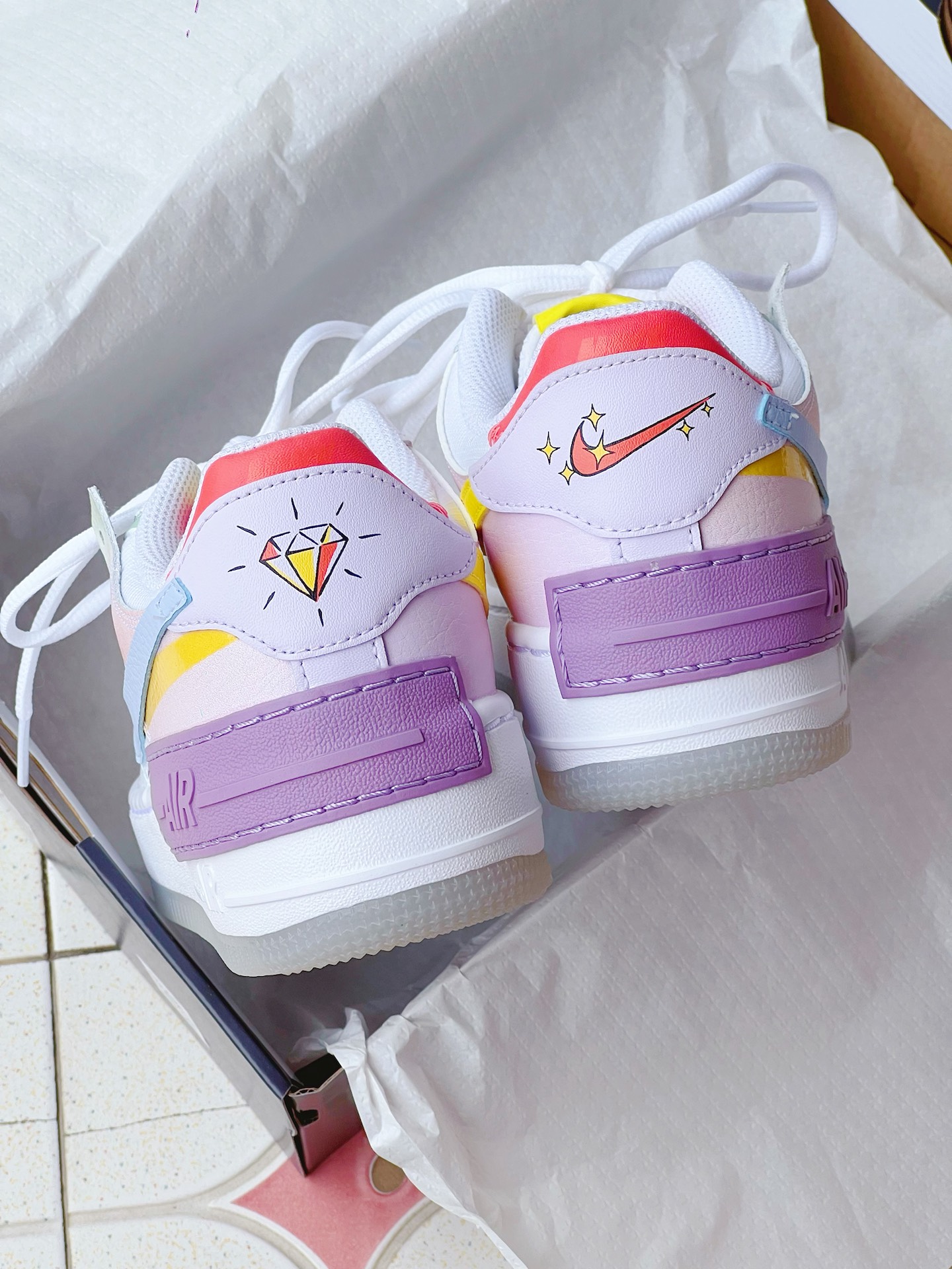 配色马卡龙nike air force🌈 夏日气息🔝