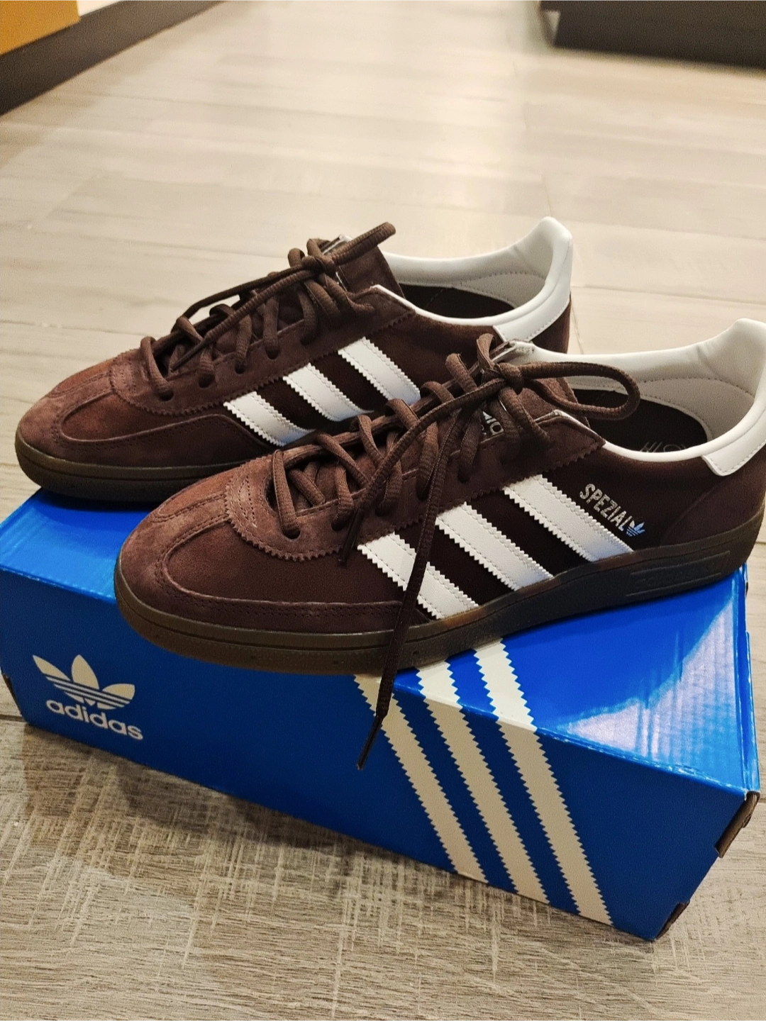 custom review-Adidas Originals HANDBALL SPEZIAL Противоскользящие Устойчивые к истиранию Низкие Кроссовки для скейтбординга Унисекс Коричневый Красный