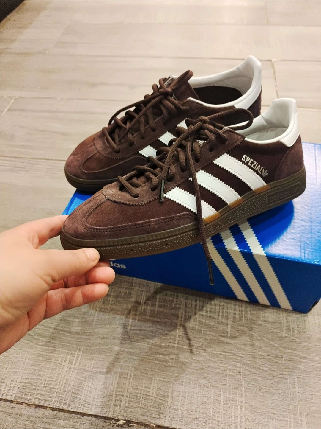 custom review-Adidas Originals HANDBALL SPEZIAL Противоскользящие Устойчивые к истиранию Низкие Кроссовки для скейтбординга Унисекс Коричневый Красный