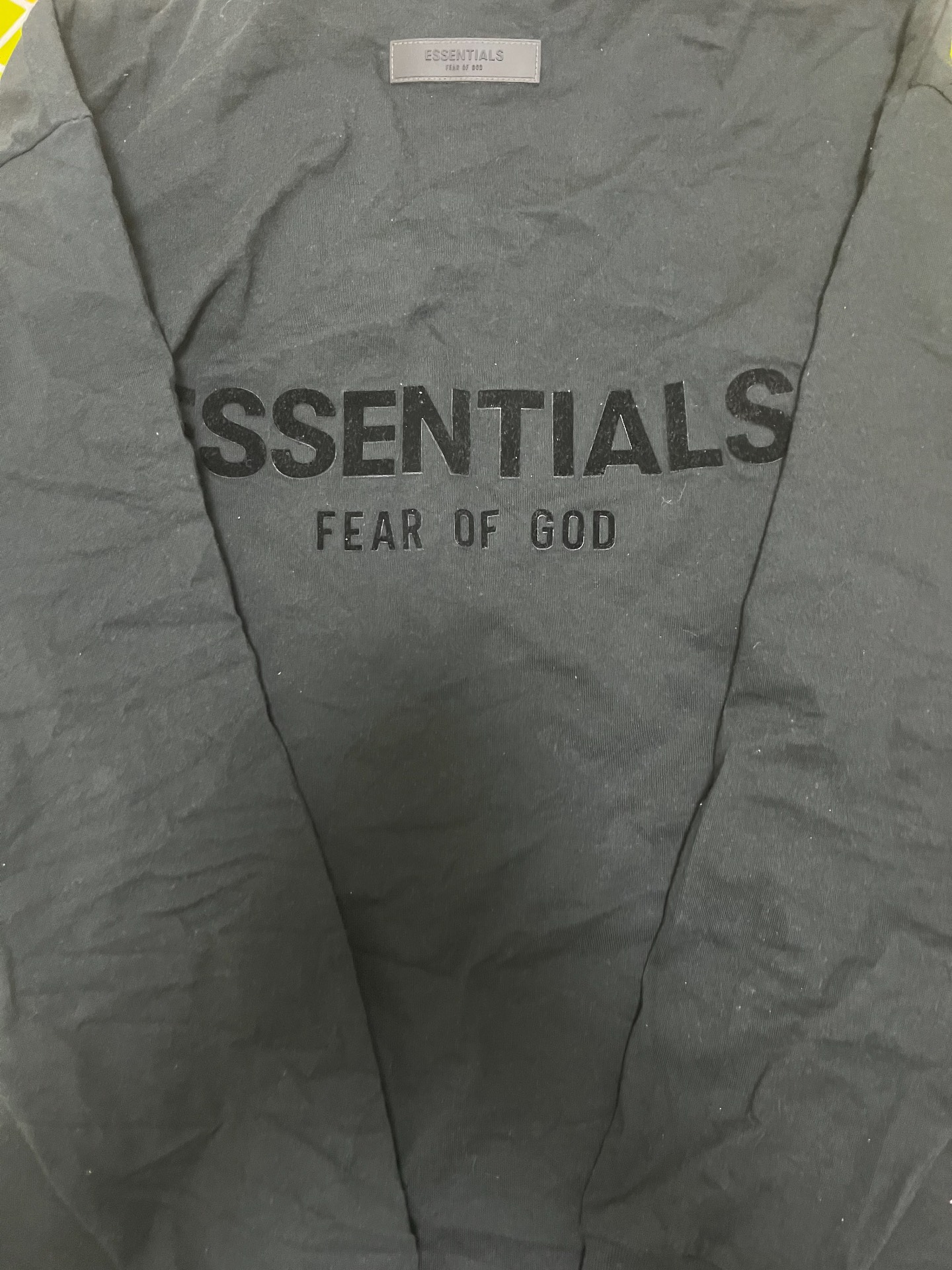 custom review-Fear of God ESSENTIALS T-Shirt Унисекс Черный