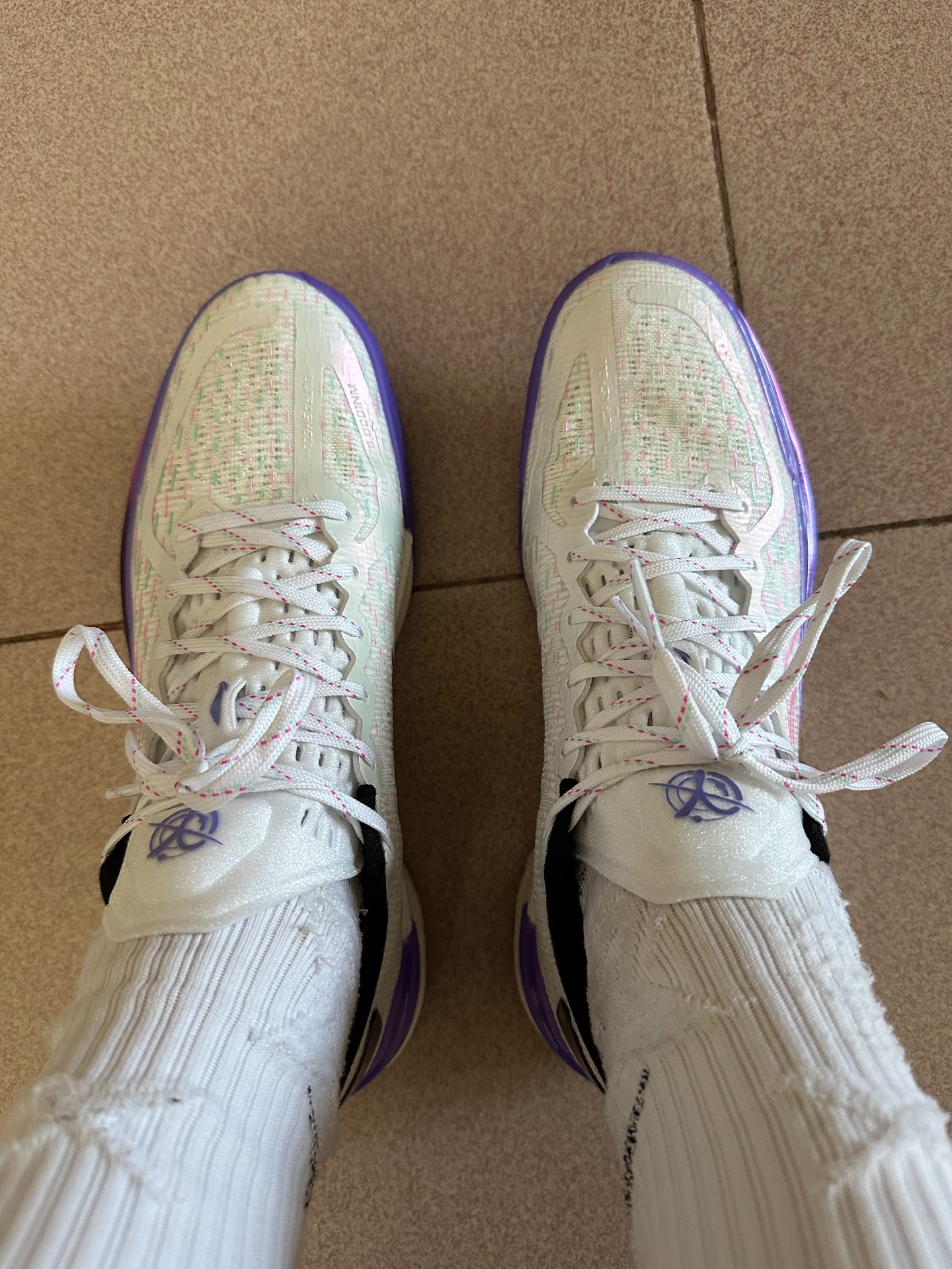 custom review-LiNing Gamma Cushioning Anti-Slip And Wear-Resistant Support Lightweight Low-Top Basketball Shoes Men Purple White