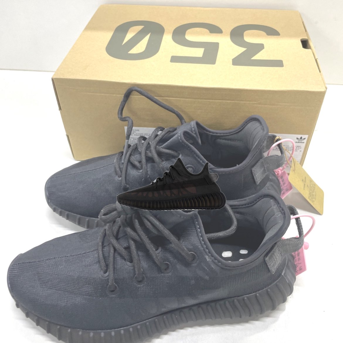 custom review-Adidas Originals Yeezy Boost 350 V2 MONO CINDER' Легкий Низкий Топ Повседневный Унисекс Черный