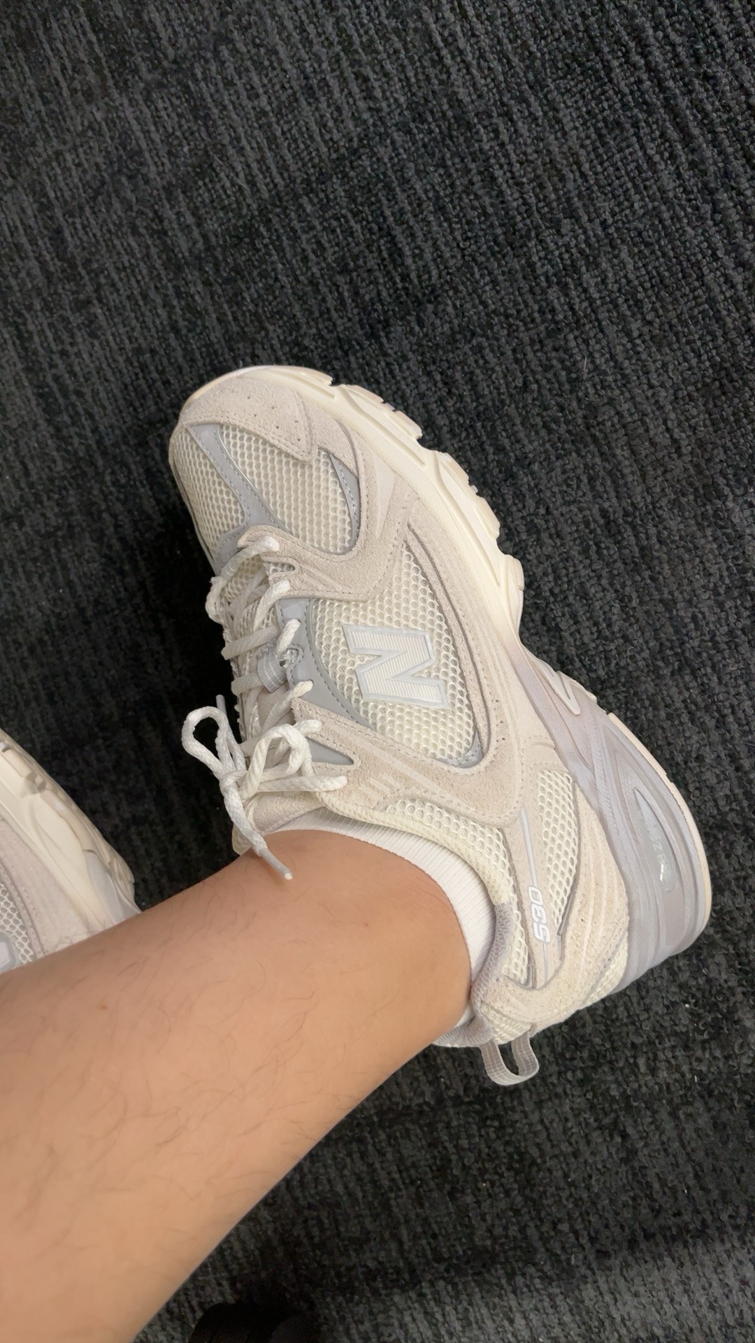 custom review-New Balance NB 530 Устойчивый к истиранию Дышащий Низкий Топ Повседневные Городские Коммутирующие Беговые кроссовки Унисекс Бежево-розовые