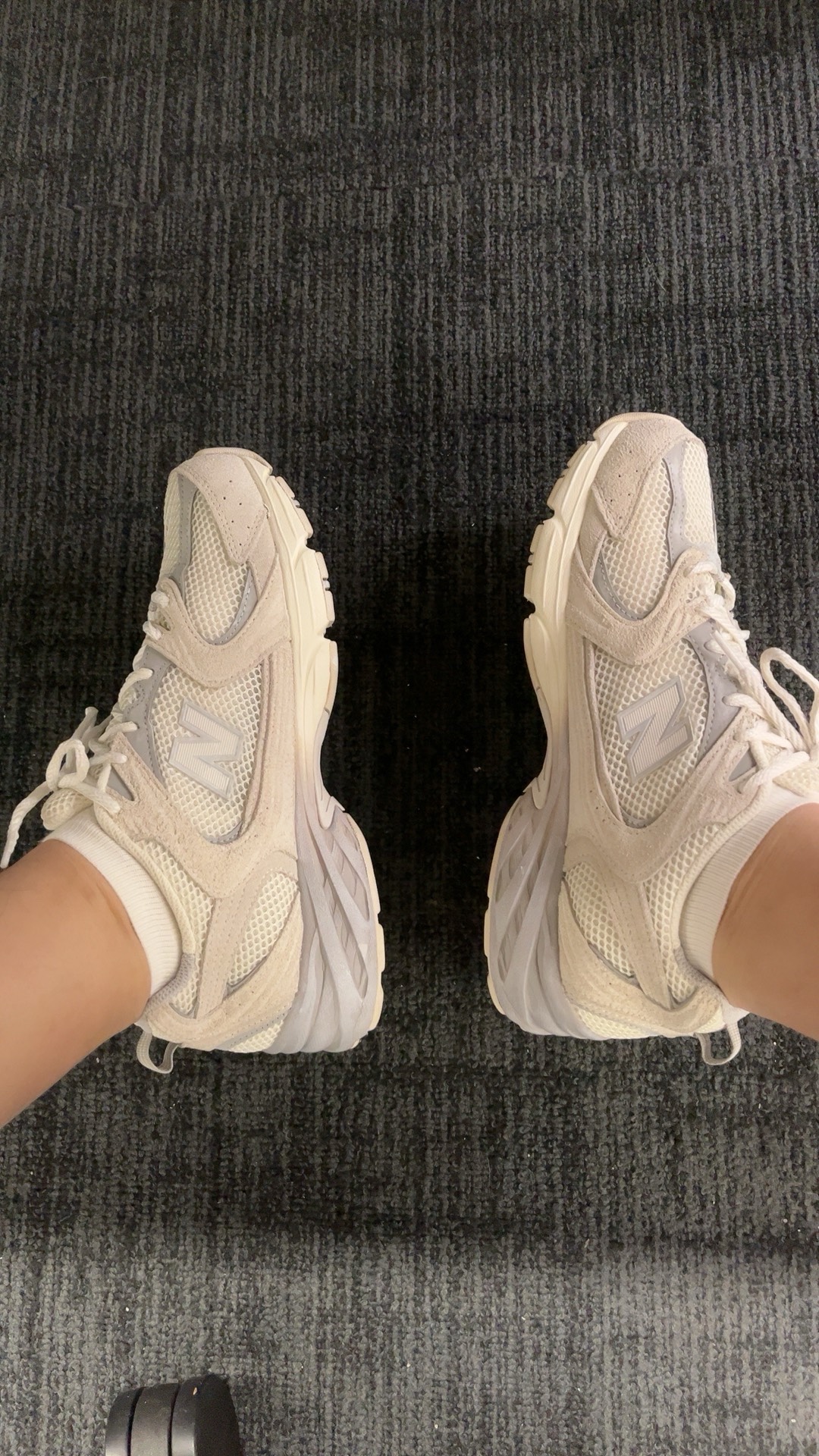 custom review-New Balance NB 530 Устойчивый к истиранию Дышащий Низкий Топ Повседневные Городские Коммутирующие Беговые кроссовки Унисекс Бежево-розовые