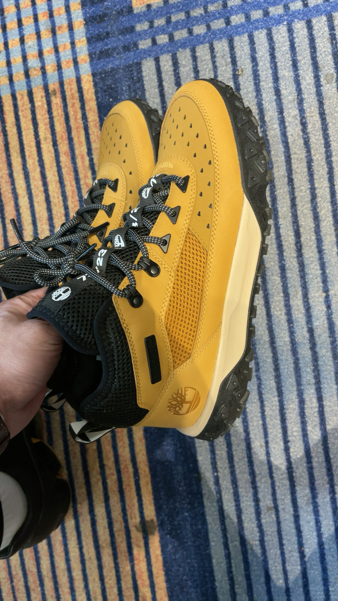 custom review-Timberland Motion 6 MID Топ Альпинизм Обувь Мужская Желтая Черная