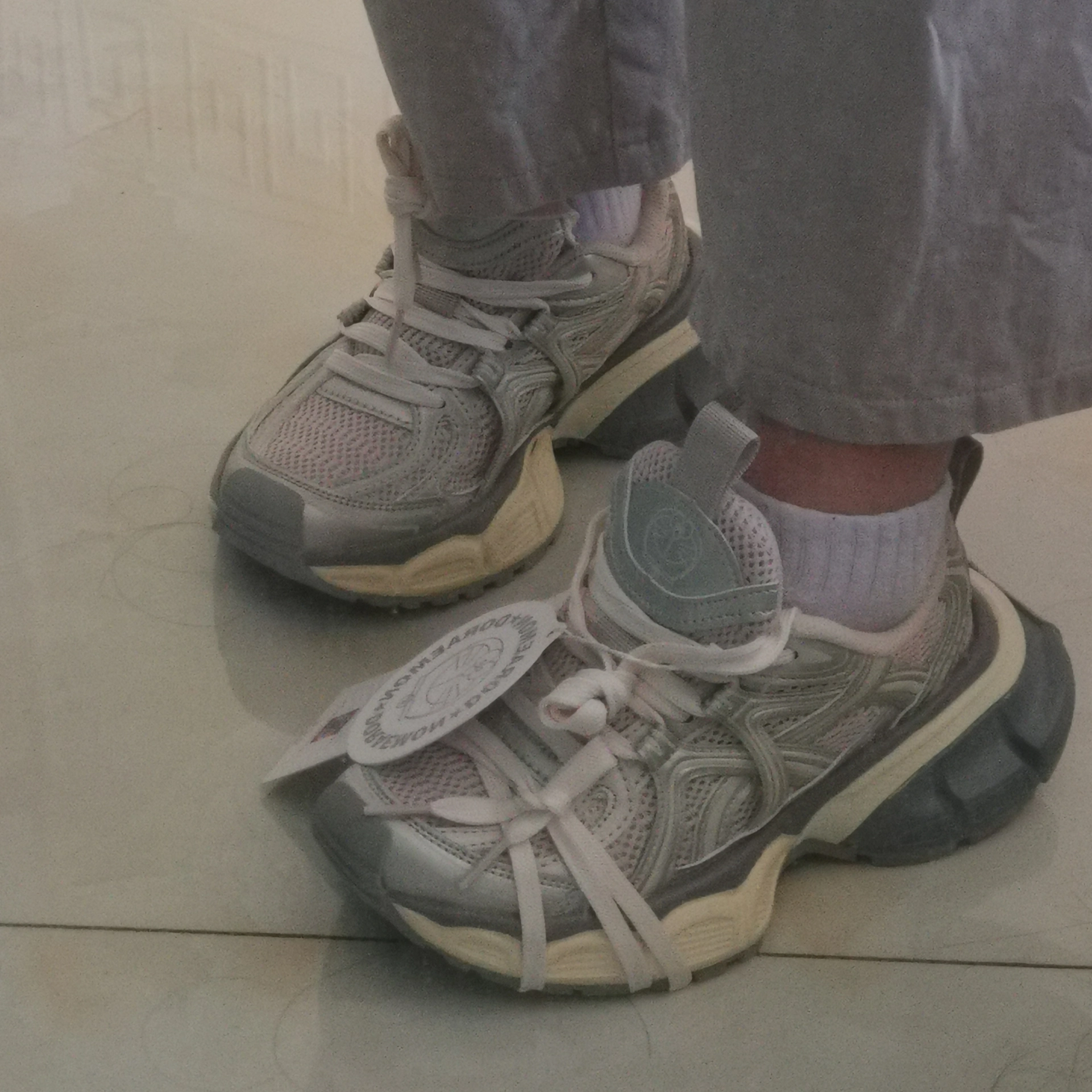 custom review-DoraemonA Низкий топ толстая подошва кроссовки унисекс