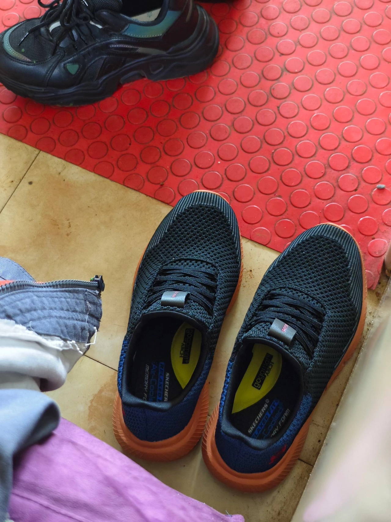 custom review-Skechers Ingram Низкий Топ Беговые Кроссовки Мужские Синий Черный Коричневый