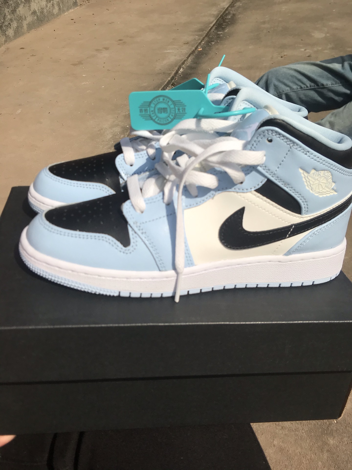 custom review-JORDAN Air Jordan 1 Детская баскетбольная обувь MID Топ Унисекс