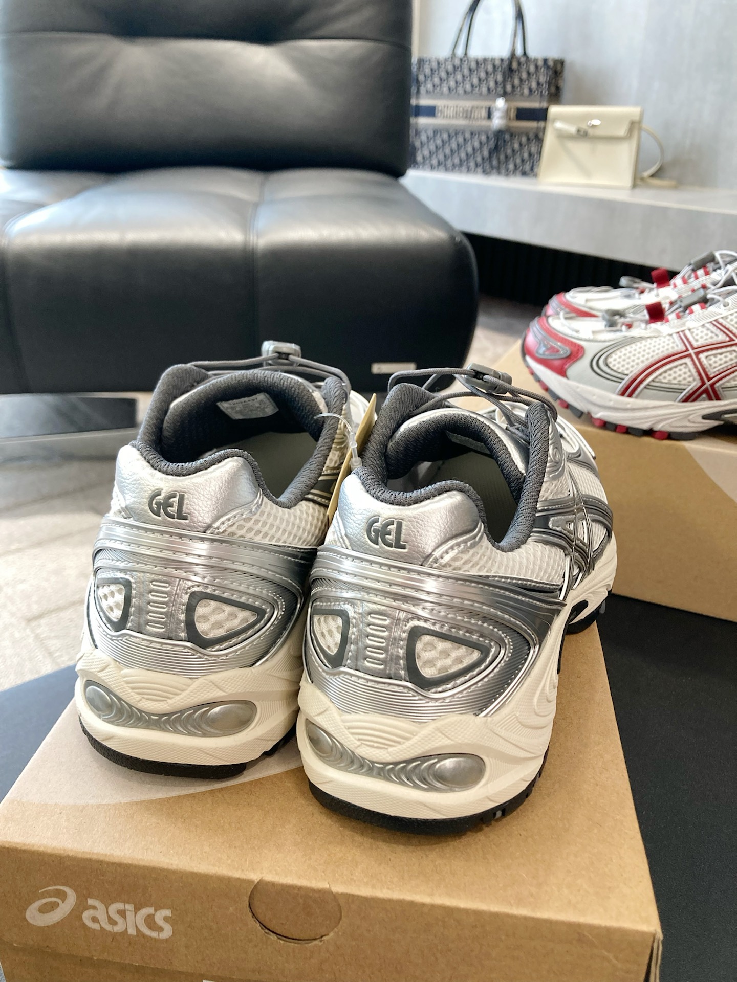 custom review-ASICS Gel Kahana TR V4 Low Топ Повседневная Обувь Унисекс Серебристо-Белый