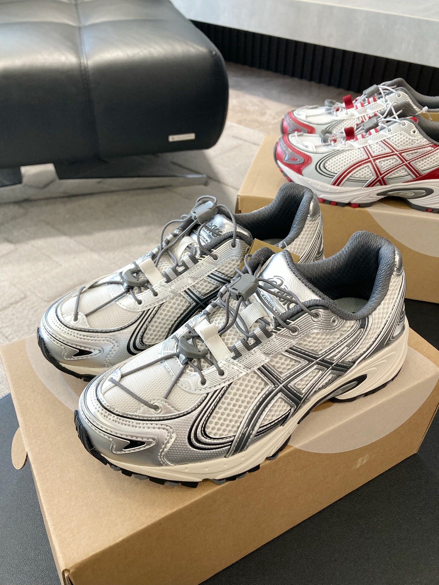 custom review-ASICS Gel Kahana TR V4 Low Топ Повседневная Обувь Унисекс Серебристо-Белый