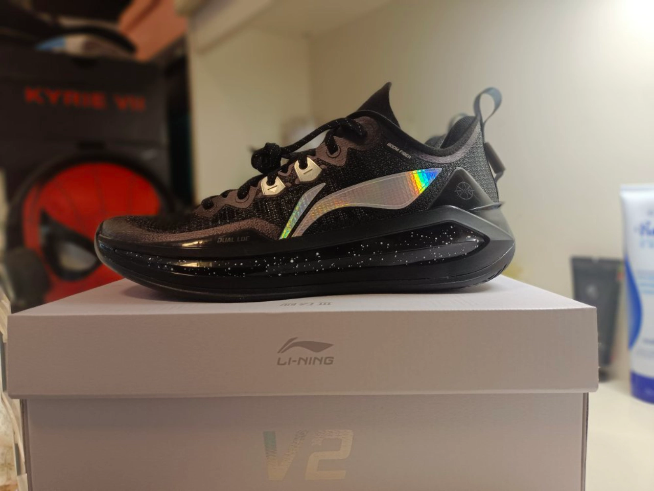 custom review-Liren 3 V2 Баскетбольные кроссовки Low Top Черные Унисекс