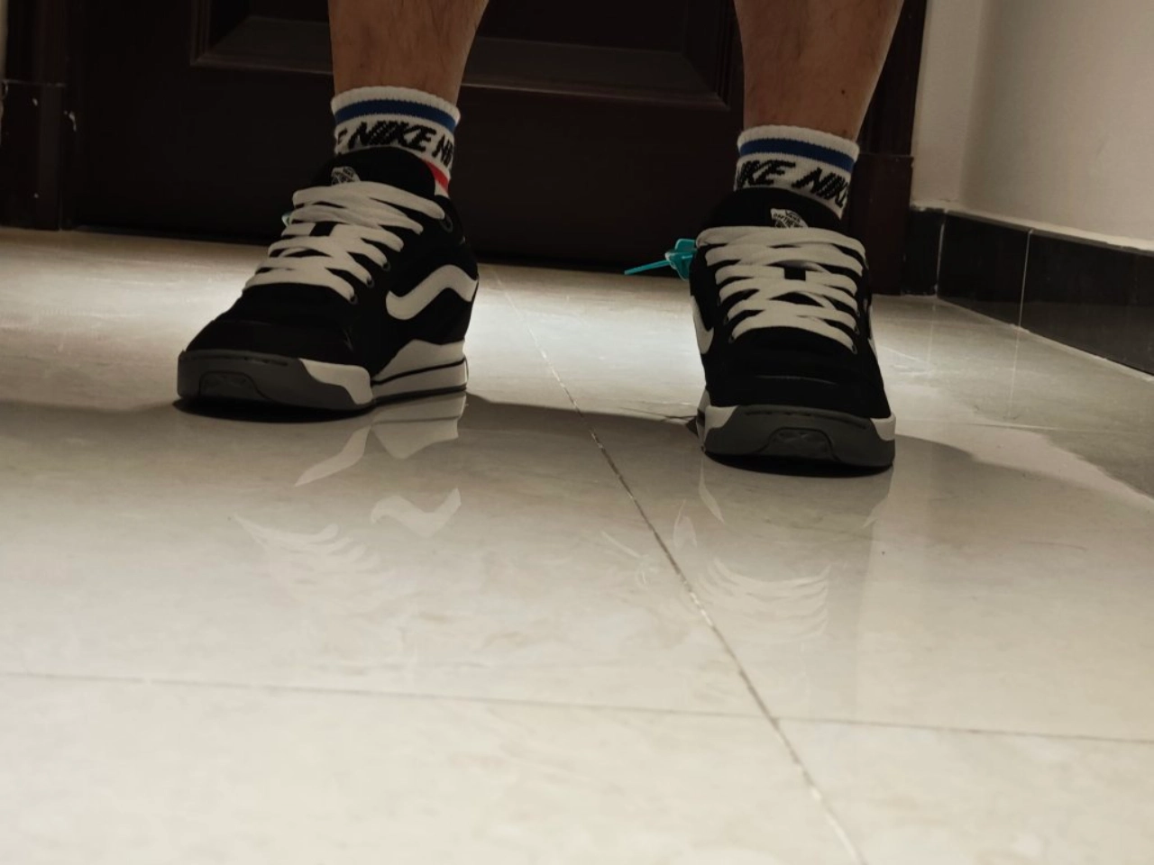 custom review-Vans Rowley Устойчивые к истиранию Низкие Кроссовки для скейтбординга Унисекс Черный Белый