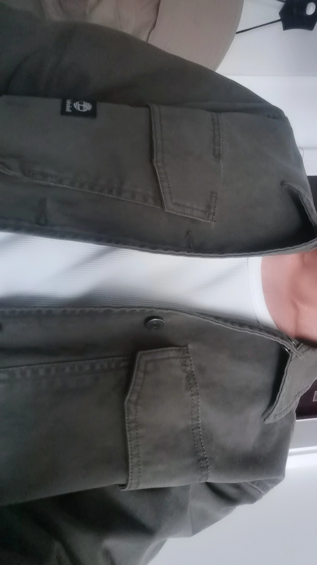 custom review-Timberland SS24 Рубашка Мужская Армейская Зеленая