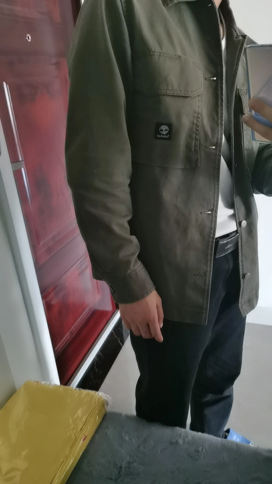 custom review-Timberland SS24 Рубашка Мужская Армейская Зеленая