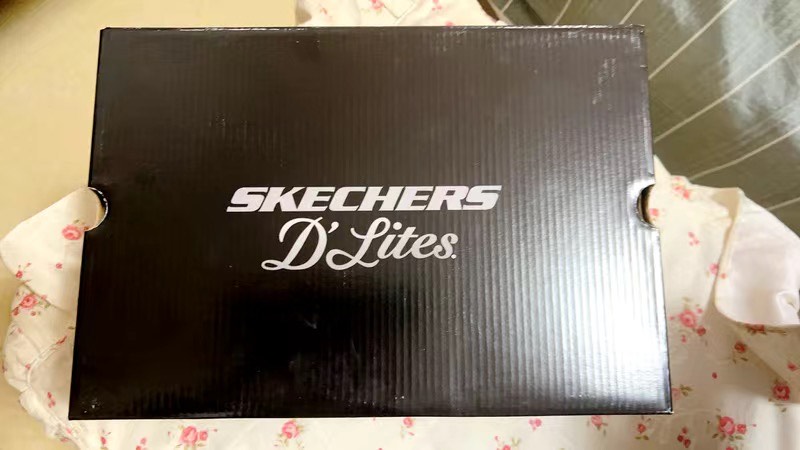 custom review-Skechers D'LITES 1,0 Дышащий Легкий Увеличение Высоты Низкий Топ Кроссовки Мужские Белый Черный