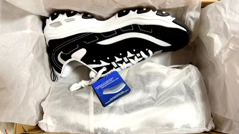 custom review-Skechers D'LITES 1,0 Дышащий Легкий Увеличение Высоты Низкий Топ Кроссовки Мужские Белый Черный