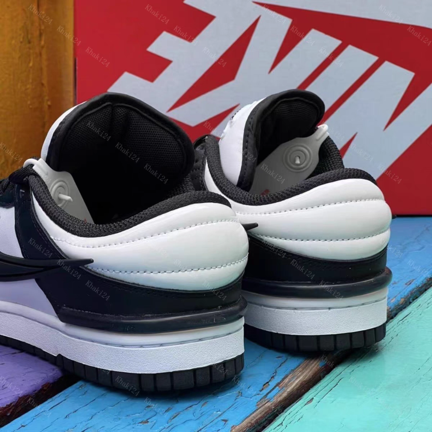 custom review-Nike Dunk Low Топ Скейтборд Кроссовки Женские Черный Белый