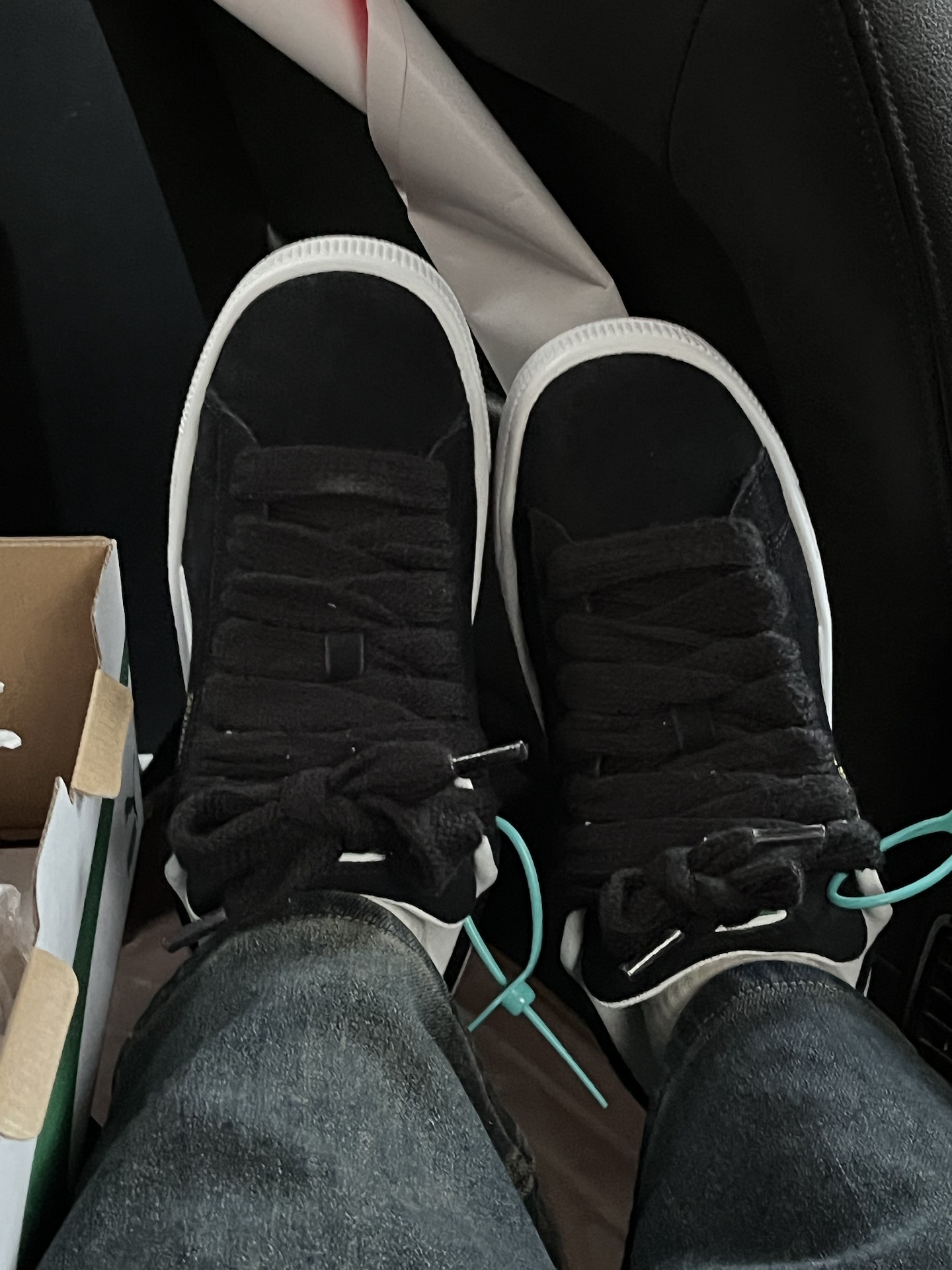 custom review-PUMA Suede XL Low Топ Скейтборд Кроссовки Унисекс Черный Белый