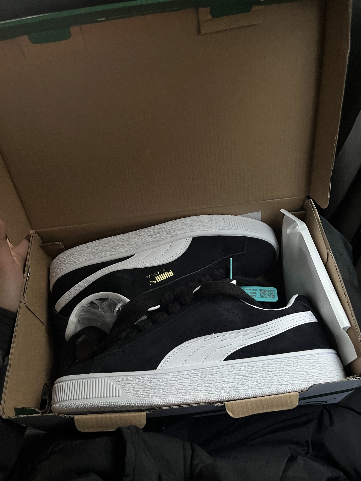 custom review-PUMA Suede XL Low Топ Скейтборд Кроссовки Унисекс Черный Белый