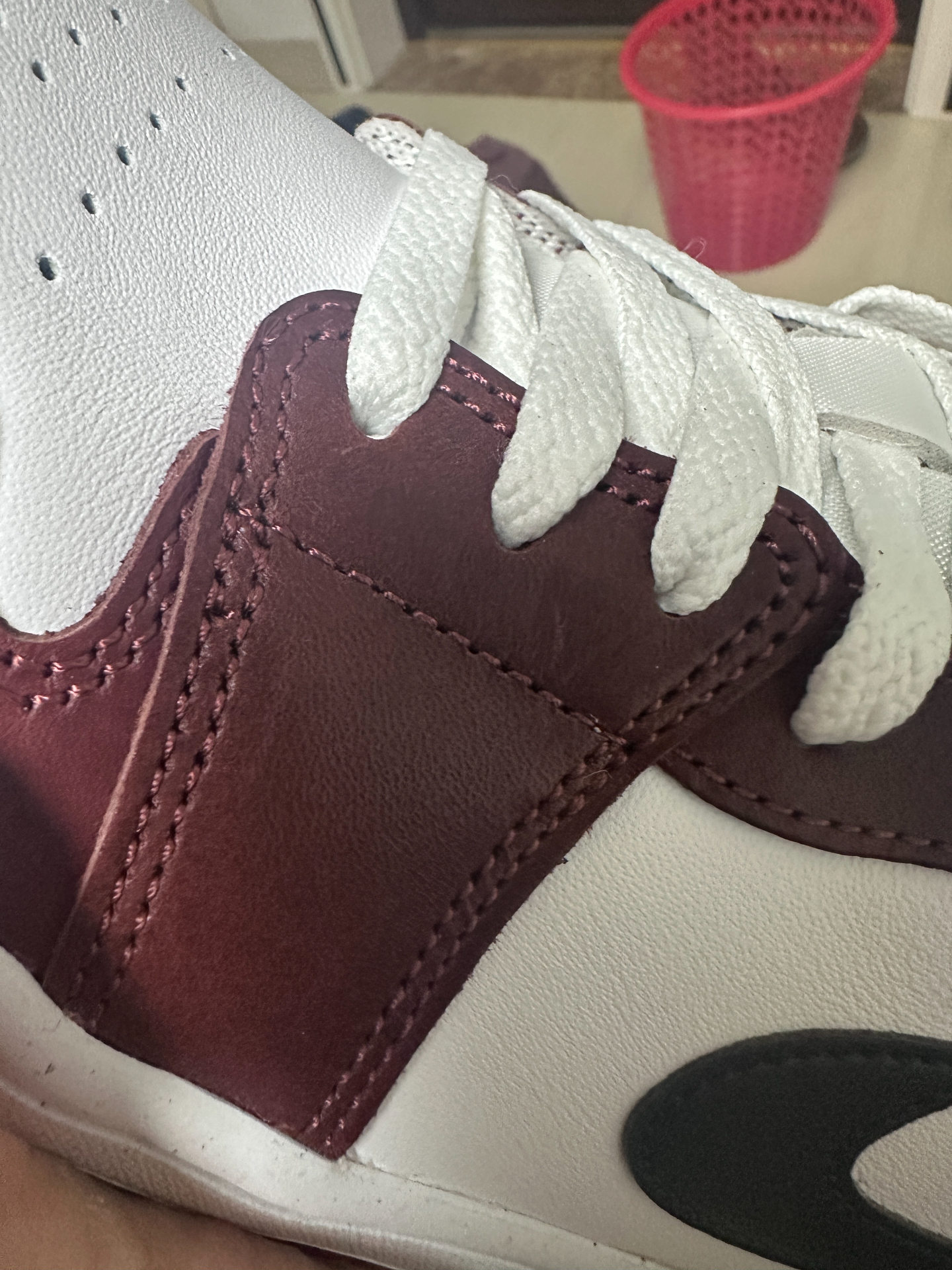 custom review-Jordan Air Jordan 1 Нижняя юбка Устойчивая к истиранию Низкий Топ Винтажные баскетбольные кроссовки Унисекс Белый Красный Черный