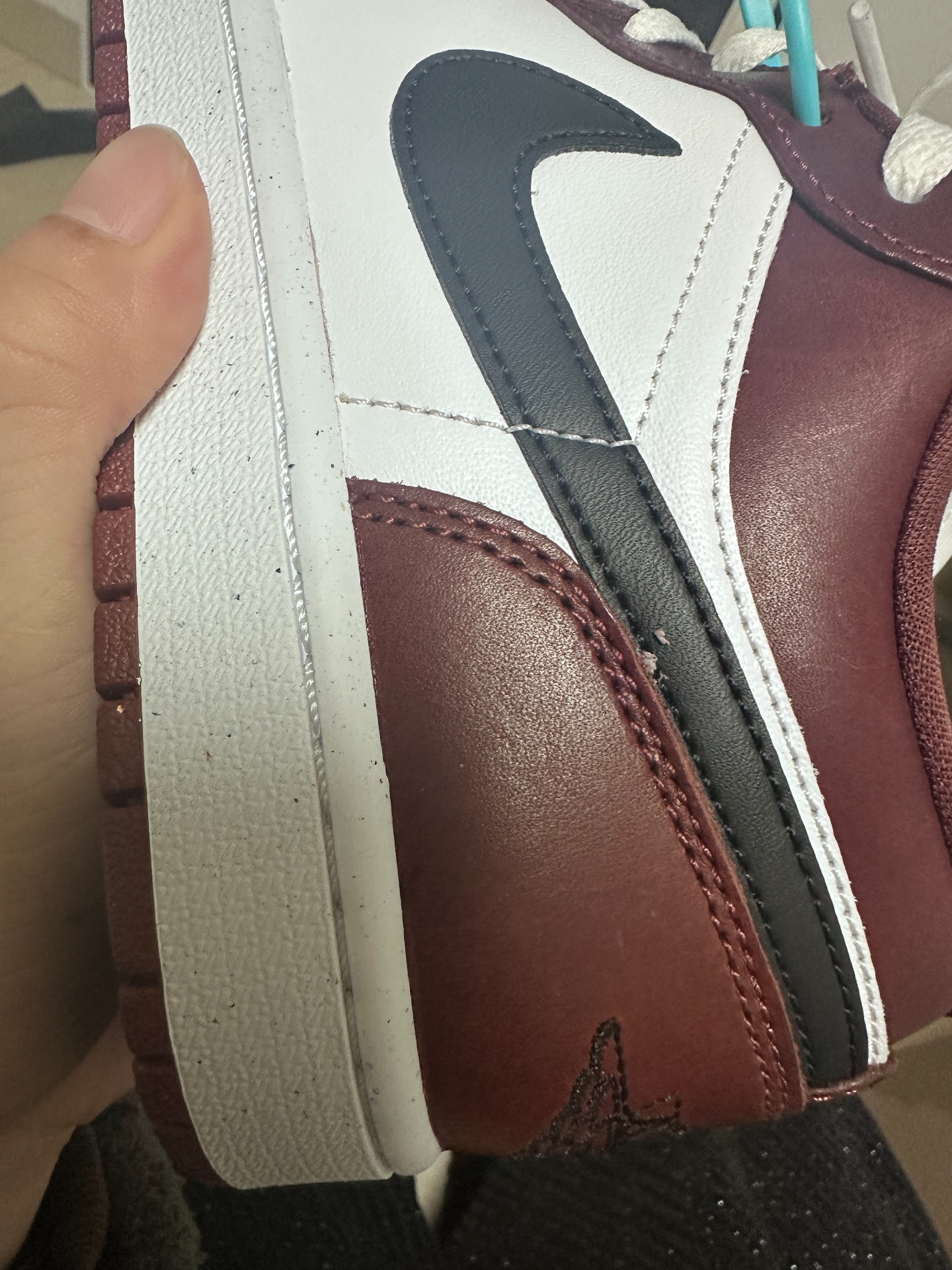 custom review-Jordan Air Jordan 1 Нижняя юбка Устойчивая к истиранию Низкий Топ Винтажные баскетбольные кроссовки Унисекс Белый Красный Черный