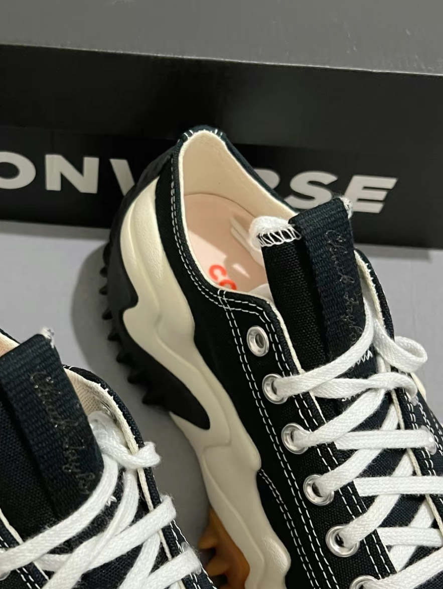 custom review-Конверс Run Star Motion Износостойкие Низкие Кеды Унисекс Черный Белый