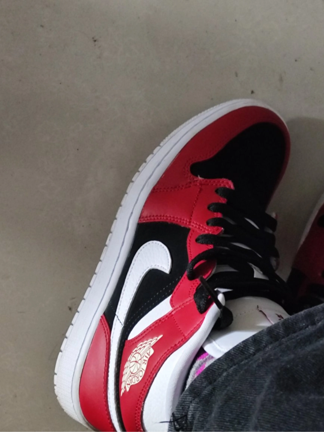 custom review-Jordan Air Jordan 1 MID Топ Винтажные баскетбольные кроссовки Женские Красный