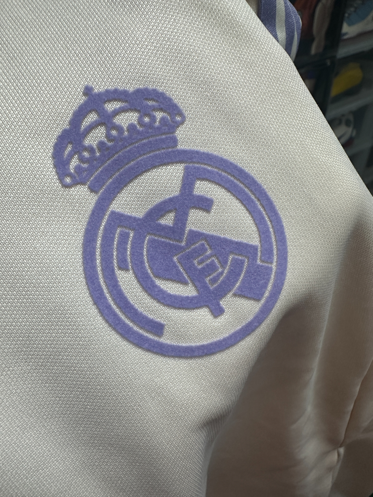 custom review-Adidas Originals REAL MADRID TRACKTOP FW24 Куртка Мужская Чудо Белый Магия Светло-Фиолетовый