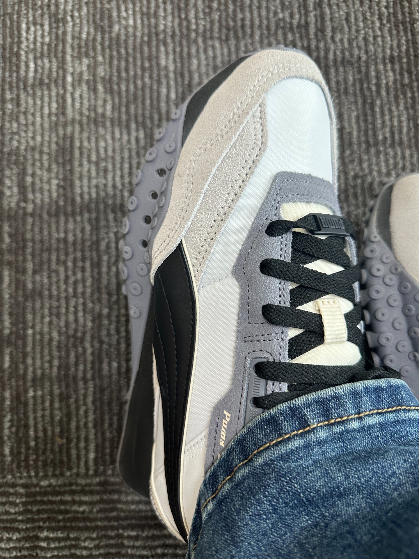 custom review-PUMA Blktop Rider Устойчивый к истиранию Низкий топ Повседневная городская обувь для коммутирования и бега Унисекс Белый Серый Черный