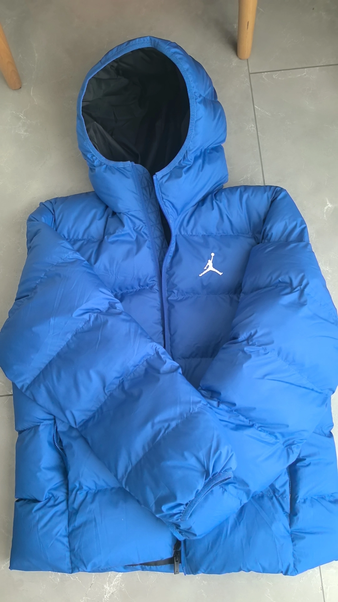 custom review-Джордан Brooklyn FW24 Пуховик Мужской Игровой Королевский Синий