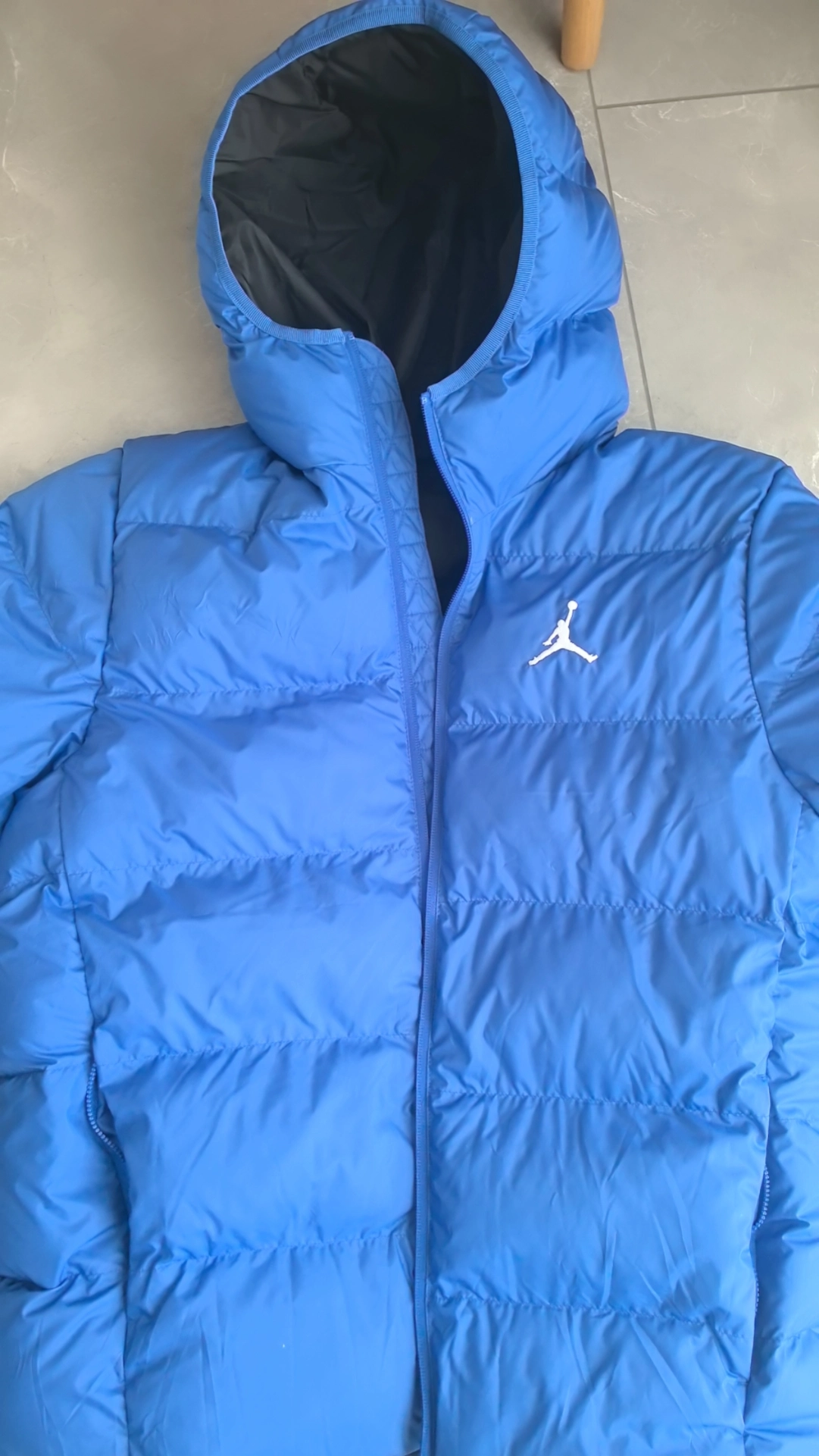 custom review-Джордан Brooklyn FW24 Пуховик Мужской Игровой Королевский Синий