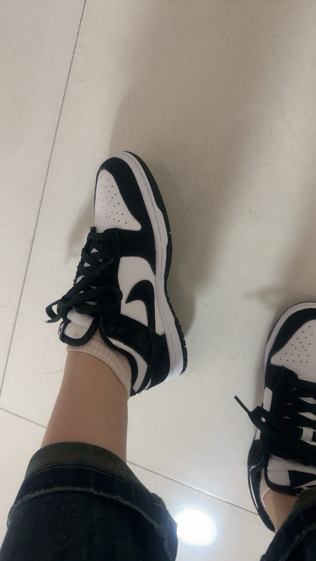 custom review-Nike Dunk Slip Resistant Abrasion Resistant Низкие Скейтбординг Кроссовки Унисекс Черный Белый