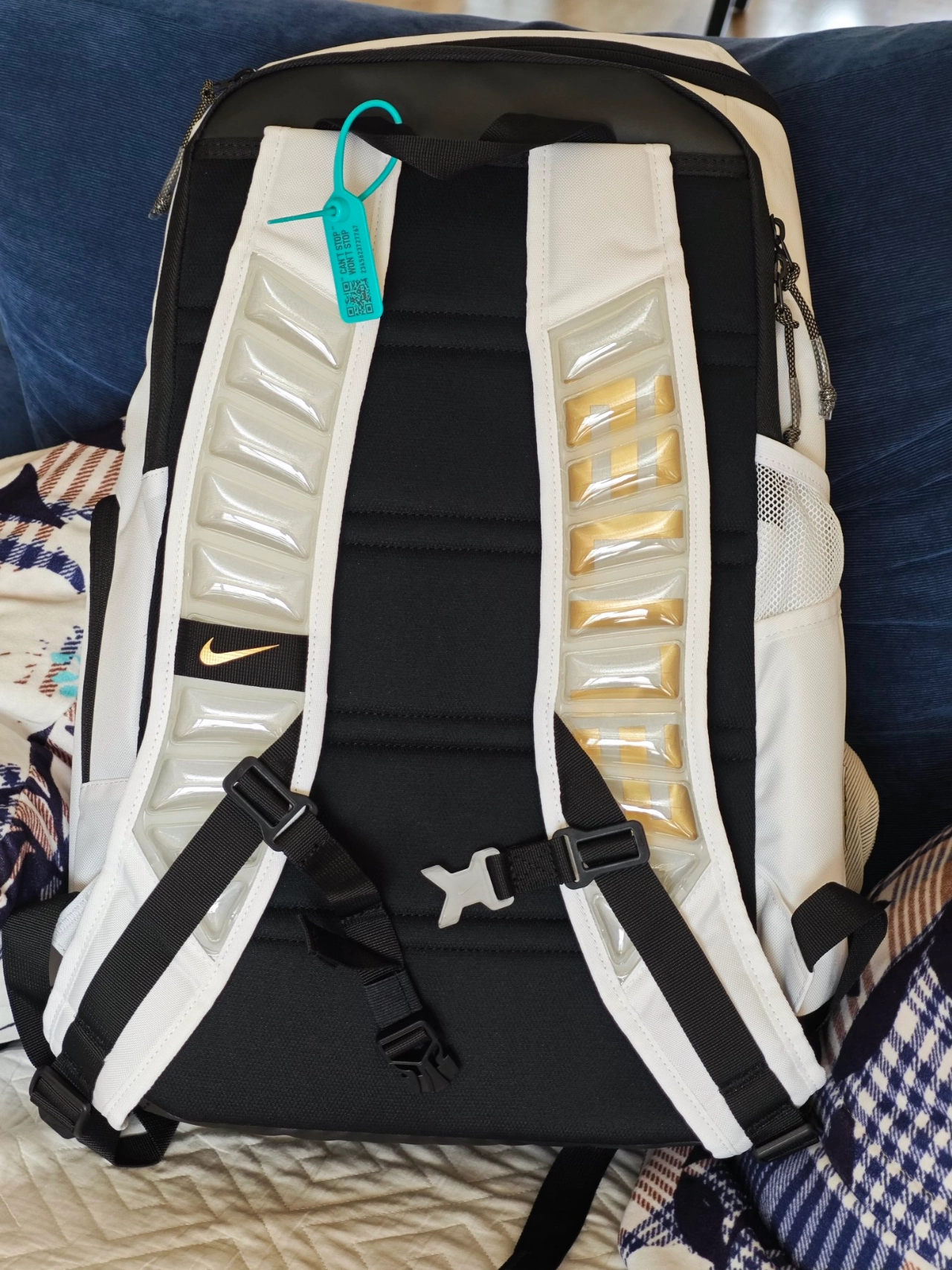 custom review-Nike Полиэстер Рюкзак Стандартный Унисекс Черный Белый