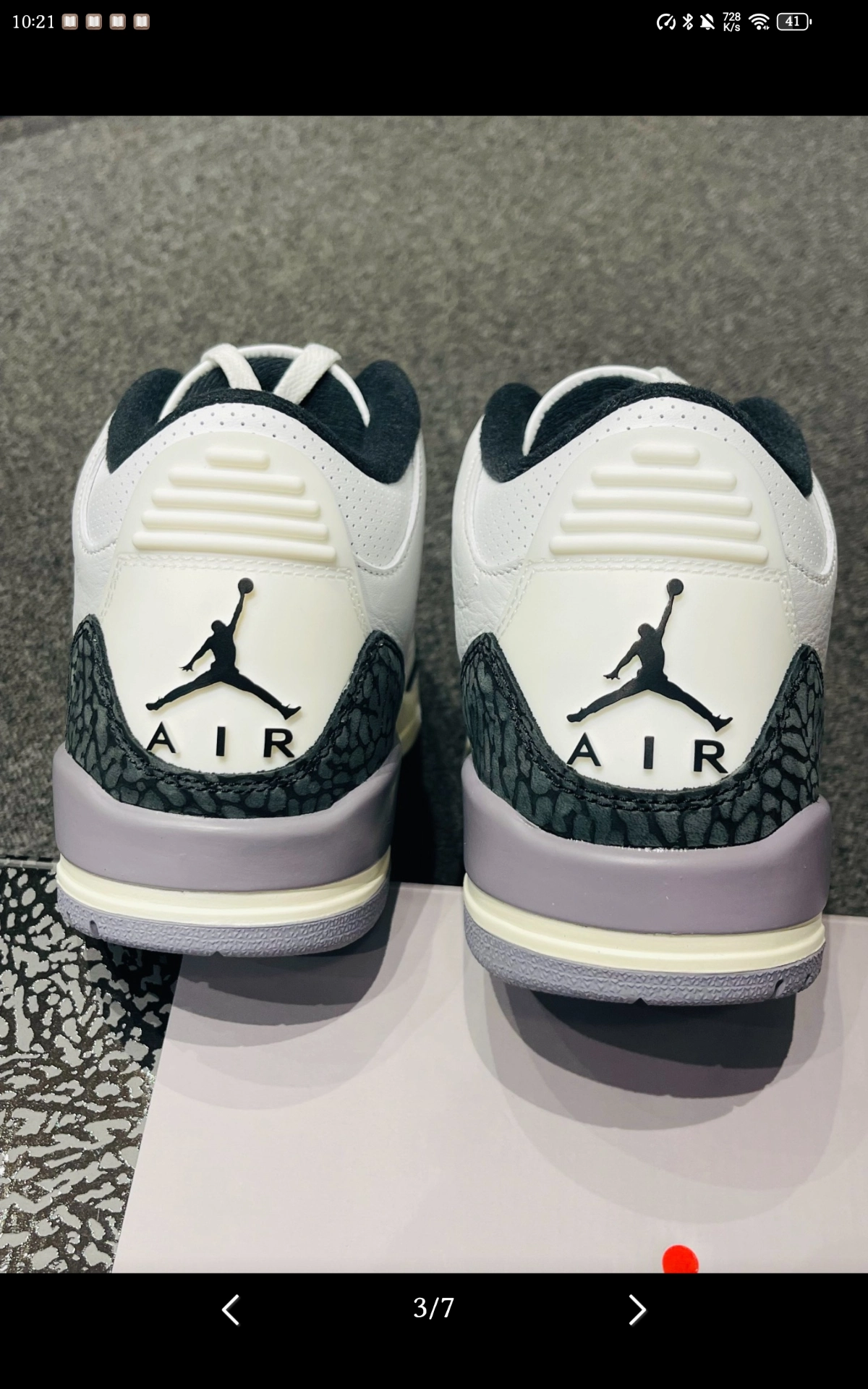 custom review-Air Jordan 3 Retro 'Cement Grey'