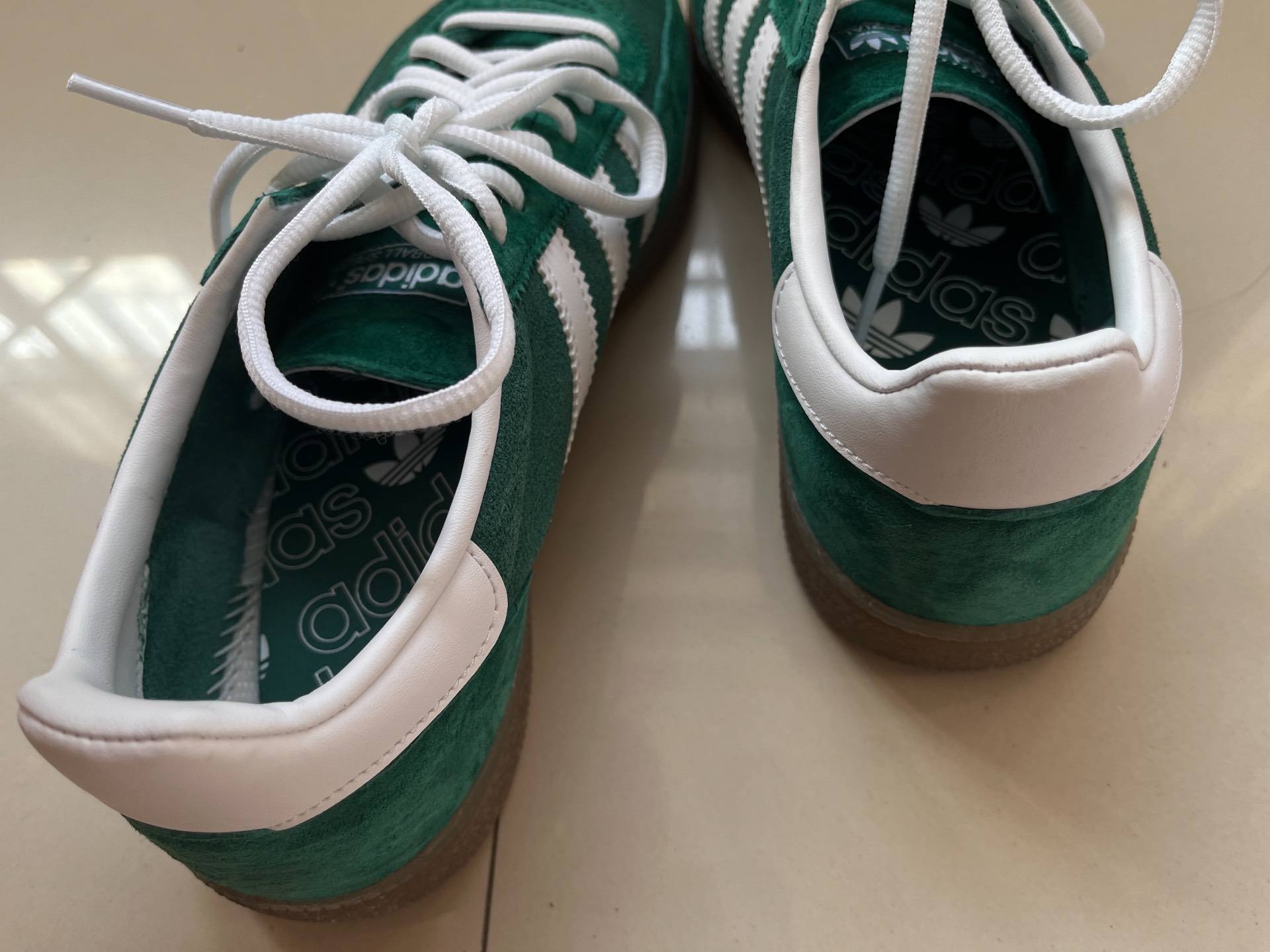 custom review-Adidas Originals HANDBALL SPEZIAL Противоскользящие устойчивые к истиранию Низкие скейтбордические кроссовки Унисекс Зеленые