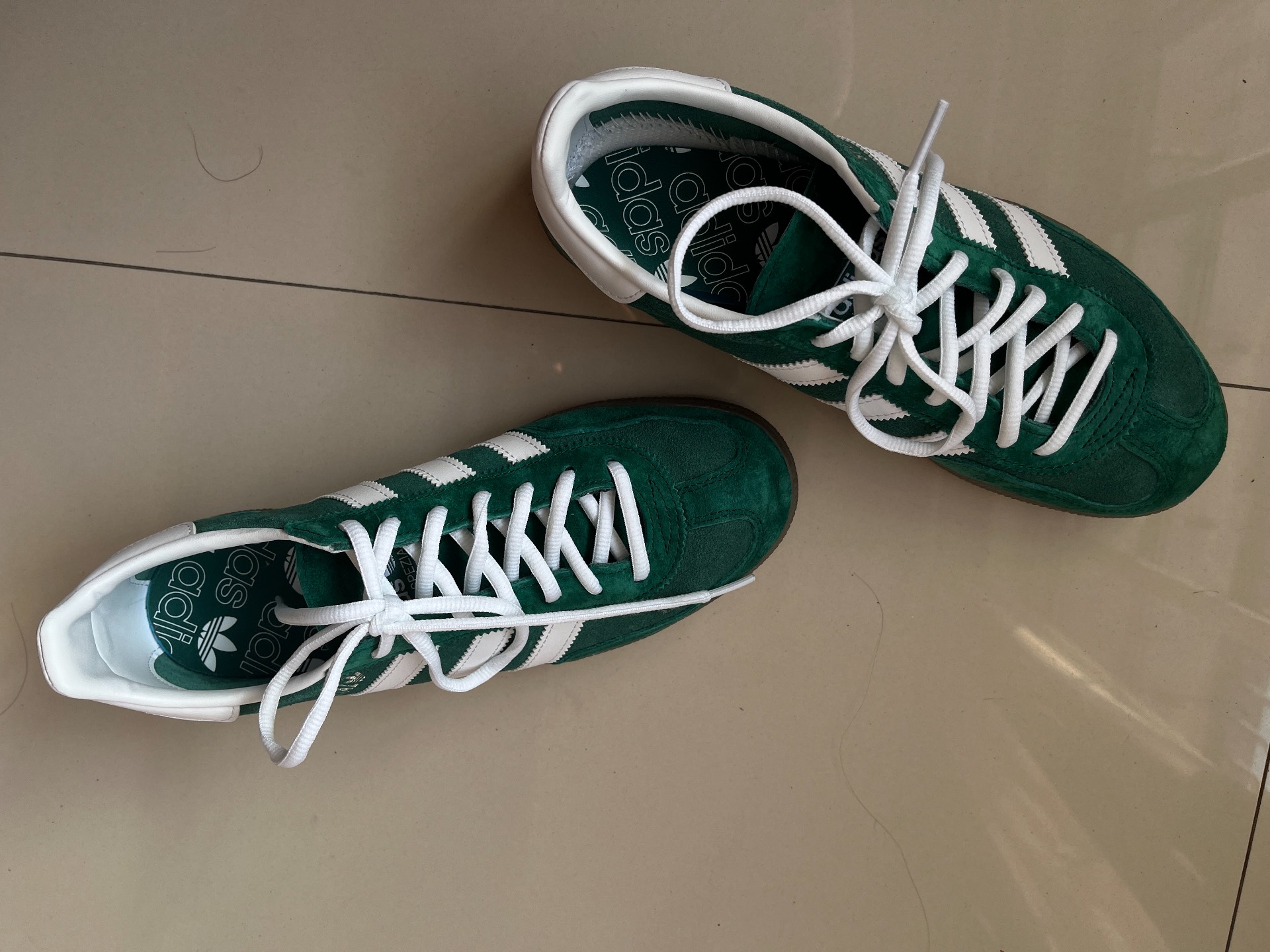 custom review-Adidas Originals HANDBALL SPEZIAL Противоскользящие устойчивые к истиранию Низкие скейтбордические кроссовки Унисекс Зеленые