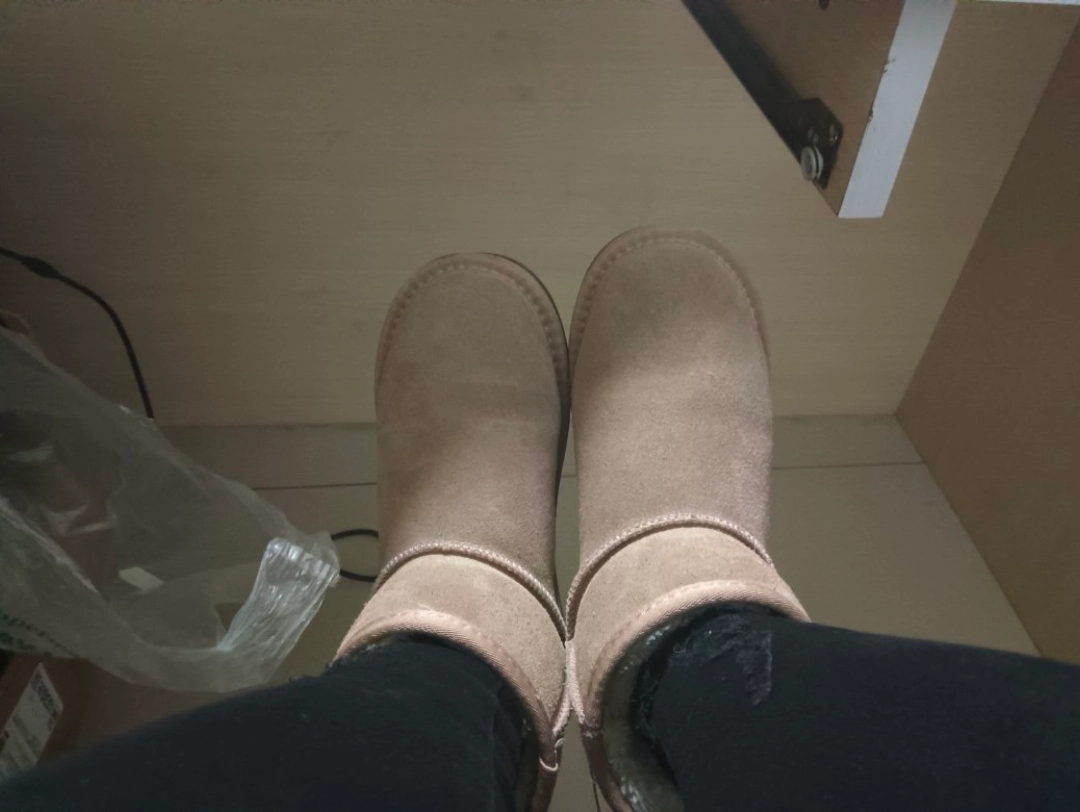 custom review-AGSDON Корова замша термическая утолщенная и с флисовой подкладкой короткие сноубутсы 3 см женские