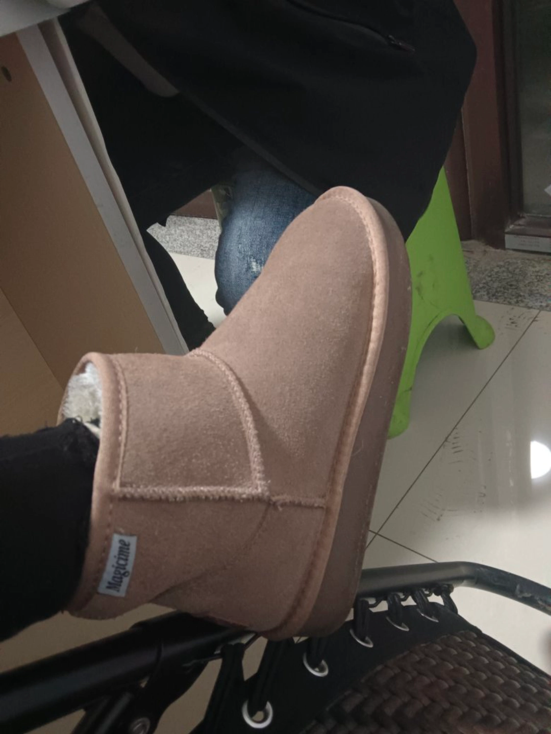 custom review-AGSDON Корова замша термическая утолщенная и с флисовой подкладкой короткие сноубутсы 3 см женские