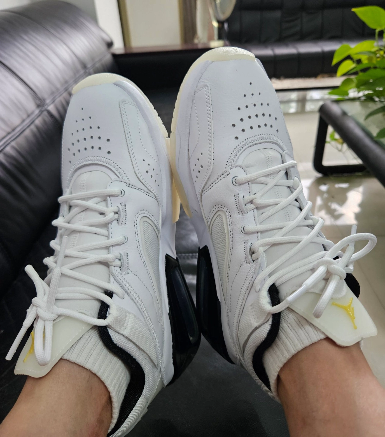 custom review-Джордан Point Lane Амортизация Противоскользящий Устойчивый к истиранию Покрытие MID Топ Повседневная обувь Мужская Белый Черный