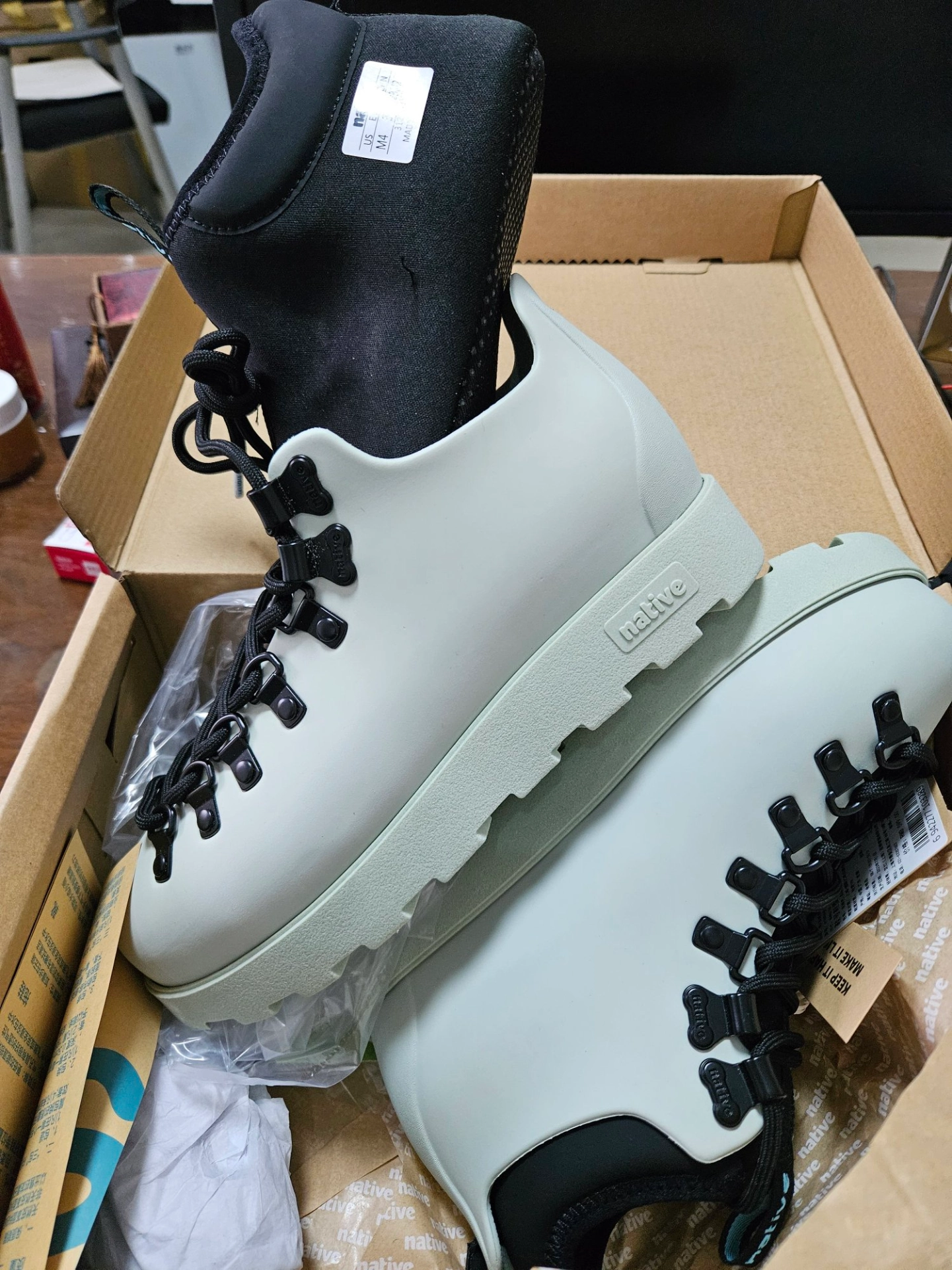 custom review-Native Shoes Fitzsimmons Короткий Мартин Boot Унисекс